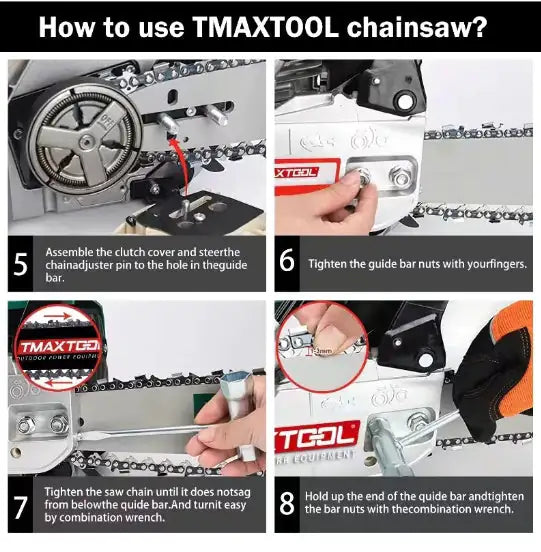 TMAXTOOL 62cc Elite 20" Gas Chainsaw